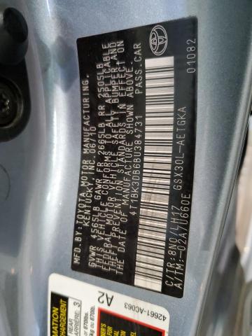 Photo 11 VIN: 4T1BK3DB6BU384731 - TOYOTA AVALON 