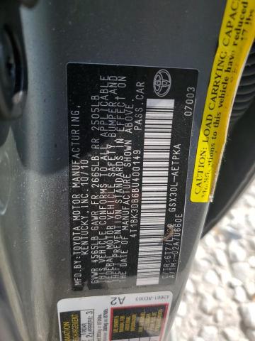 Photo 12 VIN: 4T1BK3DB6BU400149 - TOYOTA AVALON BAS 