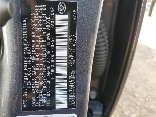 Photo 9 VIN: 4T1BK3DB6BU420353 - TOYOTA AVALON BAS 