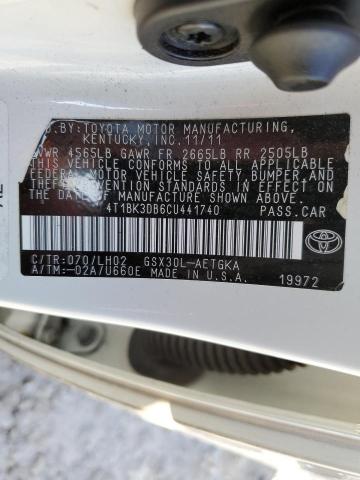 Photo 11 VIN: 4T1BK3DB6CU441740 - TOYOTA AVALON 