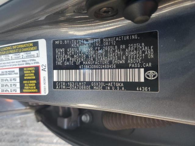 Photo 11 VIN: 4T1BK3DB6CU469456 - TOYOTA AVALON BAS 