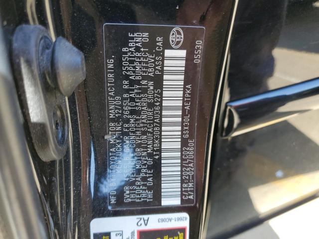 Photo 11 VIN: 4T1BK3DB7AU364275 - TOYOTA AVALON 