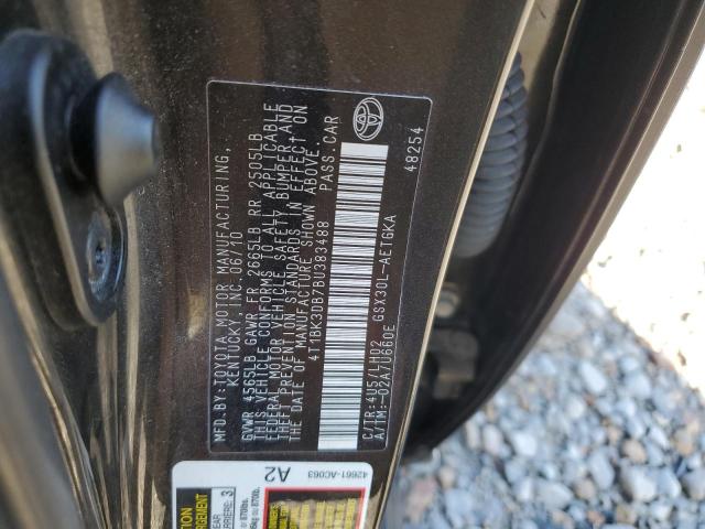 Photo 11 VIN: 4T1BK3DB7BU383488 - TOYOTA AVALON BAS 