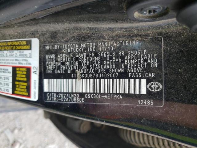 Photo 9 VIN: 4T1BK3DB7BU402007 - TOYOTA AVALON BAS 