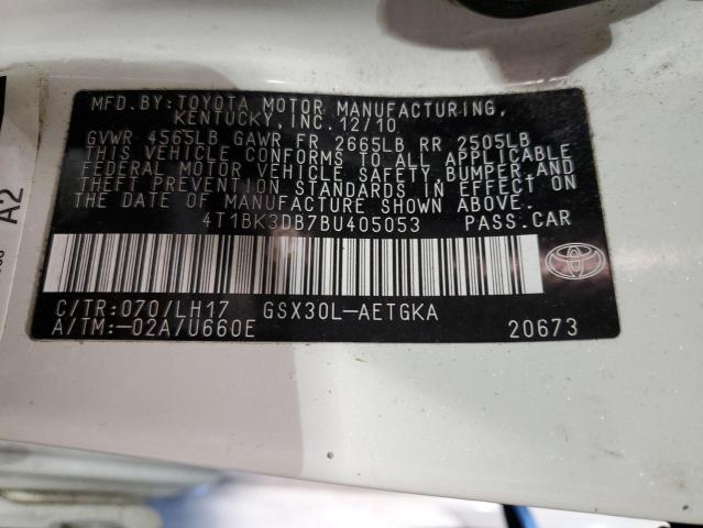 Photo 11 VIN: 4T1BK3DB7BU405053 - TOYOTA AVALON 