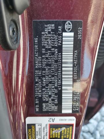 Photo 11 VIN: 4T1BK3DB8AU352684 - TOYOTA AVALON XL 