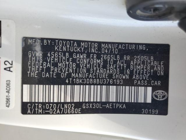 Photo 11 VIN: 4T1BK3DB8BU376193 - TOYOTA AVALON 