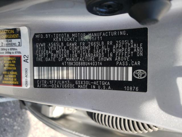 Photo 11 VIN: 4T1BK3DB8BU440314 - TOYOTA AVALON BAS 