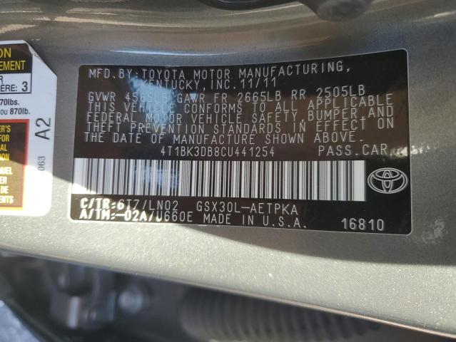 Photo 9 VIN: 4T1BK3DB8CU441254 - TOYOTA AVALON BAS 