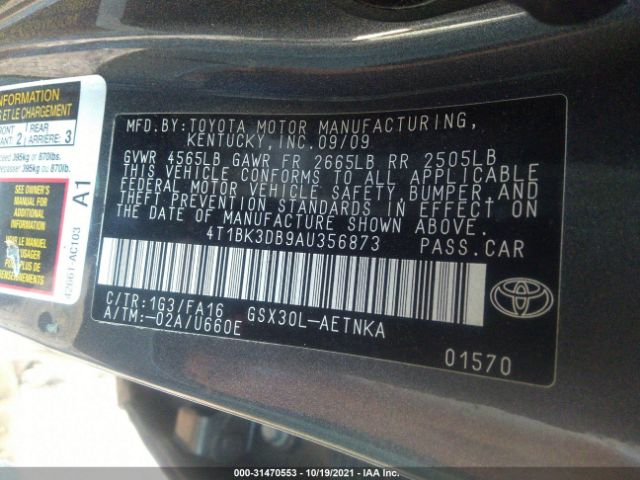 Photo 8 VIN: 4T1BK3DB9AU356873 - TOYOTA AVALON 