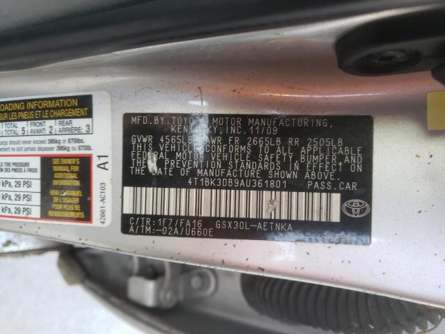 Photo 9 VIN: 4T1BK3DB9AU361801 - TOYOTA AVALON XL 