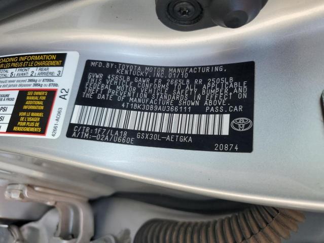 Photo 11 VIN: 4T1BK3DB9AU366111 - TOYOTA AVALON XL 