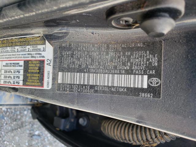 Photo 11 VIN: 4T1BK3DB9AU368618 - TOYOTA AVALON 