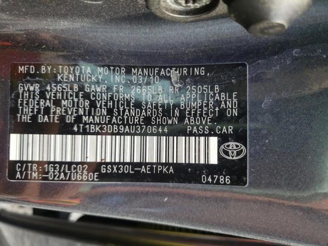 Photo 9 VIN: 4T1BK3DB9AU370644 - TOYOTA AVALON XL 