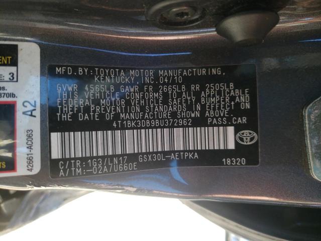 Photo 9 VIN: 4T1BK3DB9BU372962 - TOYOTA AVALON BAS 