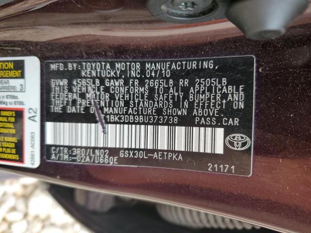 Photo 11 VIN: 4T1BK3DB9BU373738 - TOYOTA AVALON 