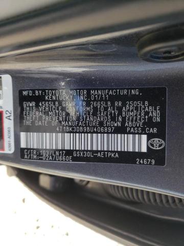 Photo 9 VIN: 4T1BK3DB9BU406897 - TOYOTA AVALON BAS 