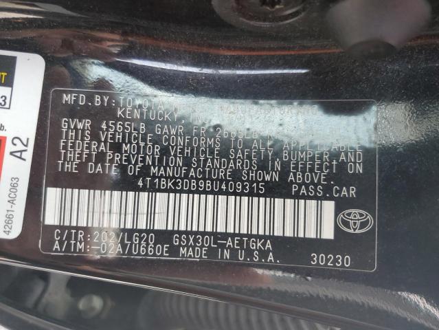 Photo 12 VIN: 4T1BK3DB9BU409315 - TOYOTA AVALON 