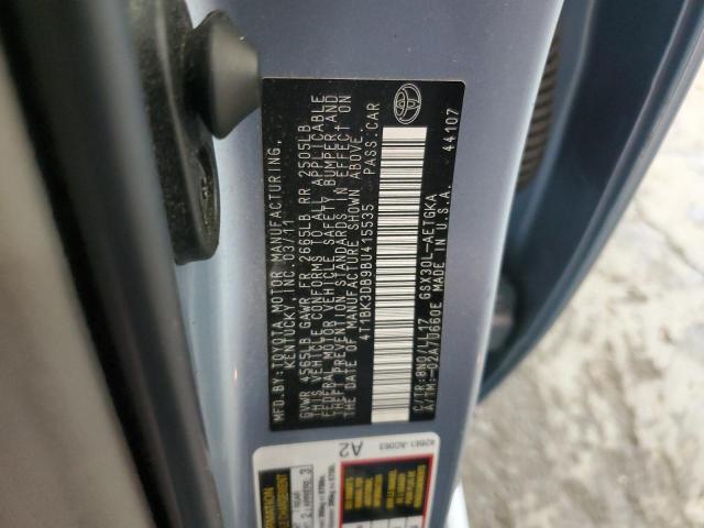 Photo 12 VIN: 4T1BK3DB9BU415535 - TOYOTA AVALON BAS 