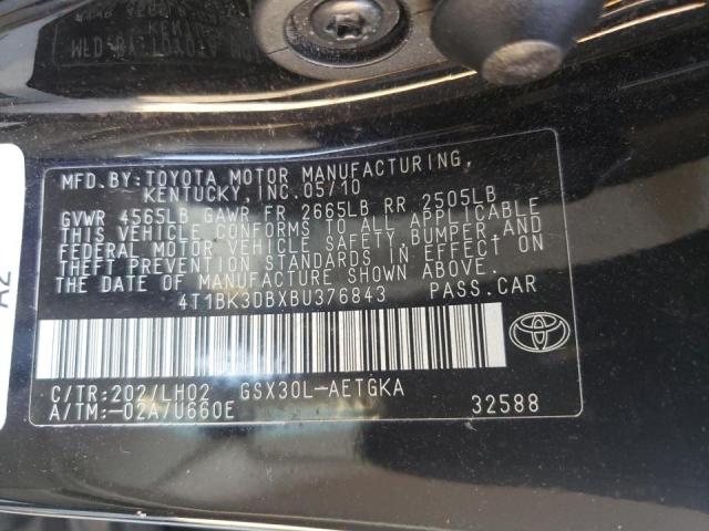 Photo 9 VIN: 4T1BK3DBXBU376843 - TOYOTA AVALON BAS 