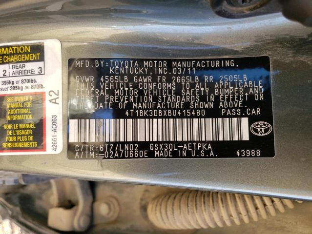 Photo 12 VIN: 4T1BK3DBXBU415480 - TOYOTA AVALON 