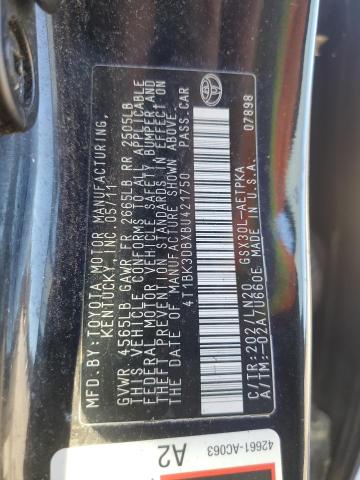 Photo 12 VIN: 4T1BK3DBXBU421750 - TOYOTA AVALON BAS 