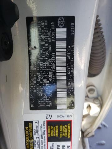 Photo 12 VIN: 4T1BK3DBXBU426978 - TOYOTA AVALON BAS 