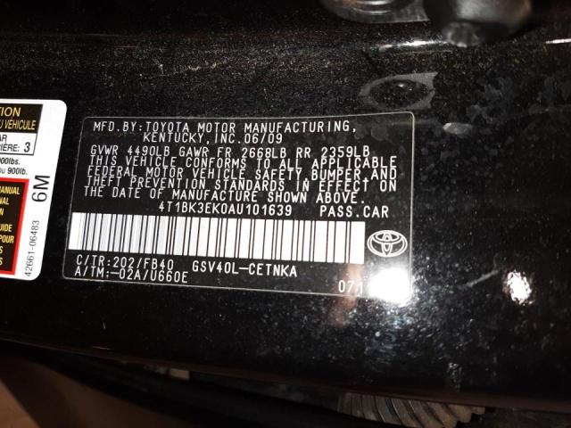 Photo 11 VIN: 4T1BK3EK0AU101639 - TOYOTA CAMRY SE 