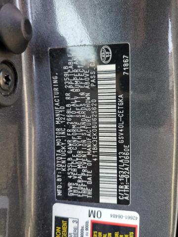 Photo 11 VIN: 4T1BK3EK0BU625620 - TOYOTA CAMRY SE 