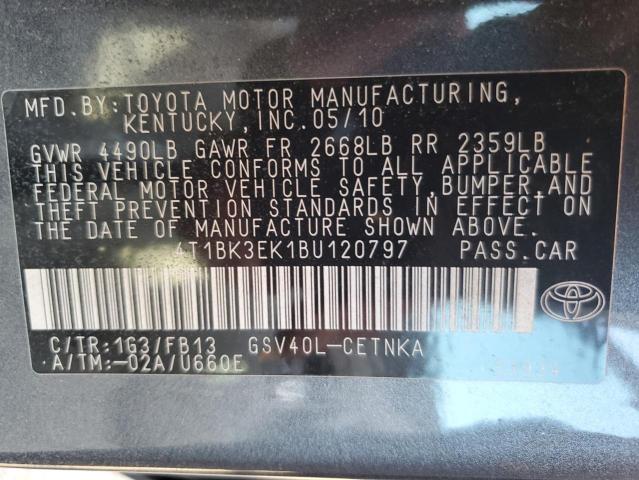 Photo 12 VIN: 4T1BK3EK1BU120797 - TOYOTA CAMRY SE 