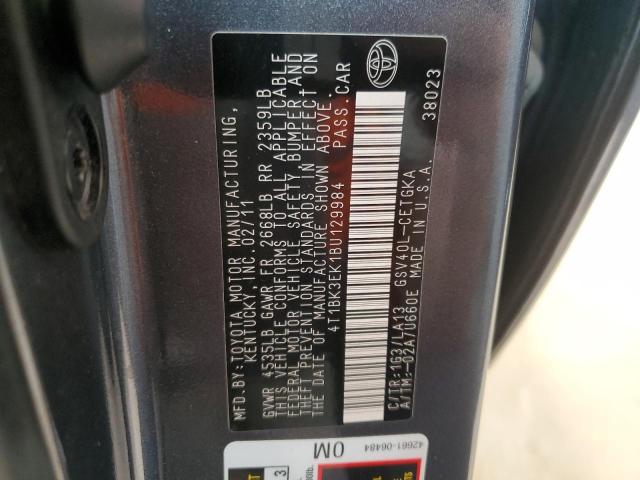 Photo 12 VIN: 4T1BK3EK1BU129984 - TOYOTA CAMRY 