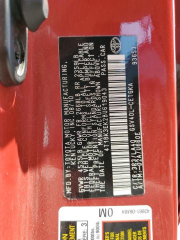 Photo 11 VIN: 4T1BK3EK2BU619043 - TOYOTA CAMRY 