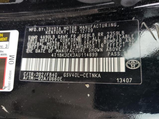 Photo 11 VIN: 4T1BK3EK3AU114899 - TOYOTA CAMRY SE 