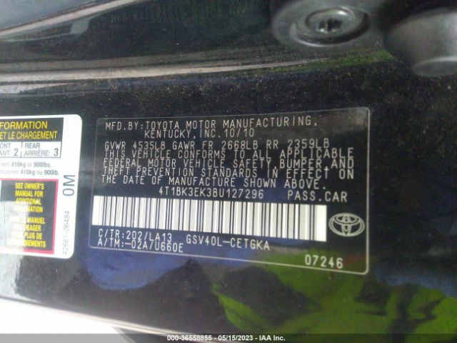 Photo 8 VIN: 4T1BK3EK3BU127296 - TOYOTA CAMRY 