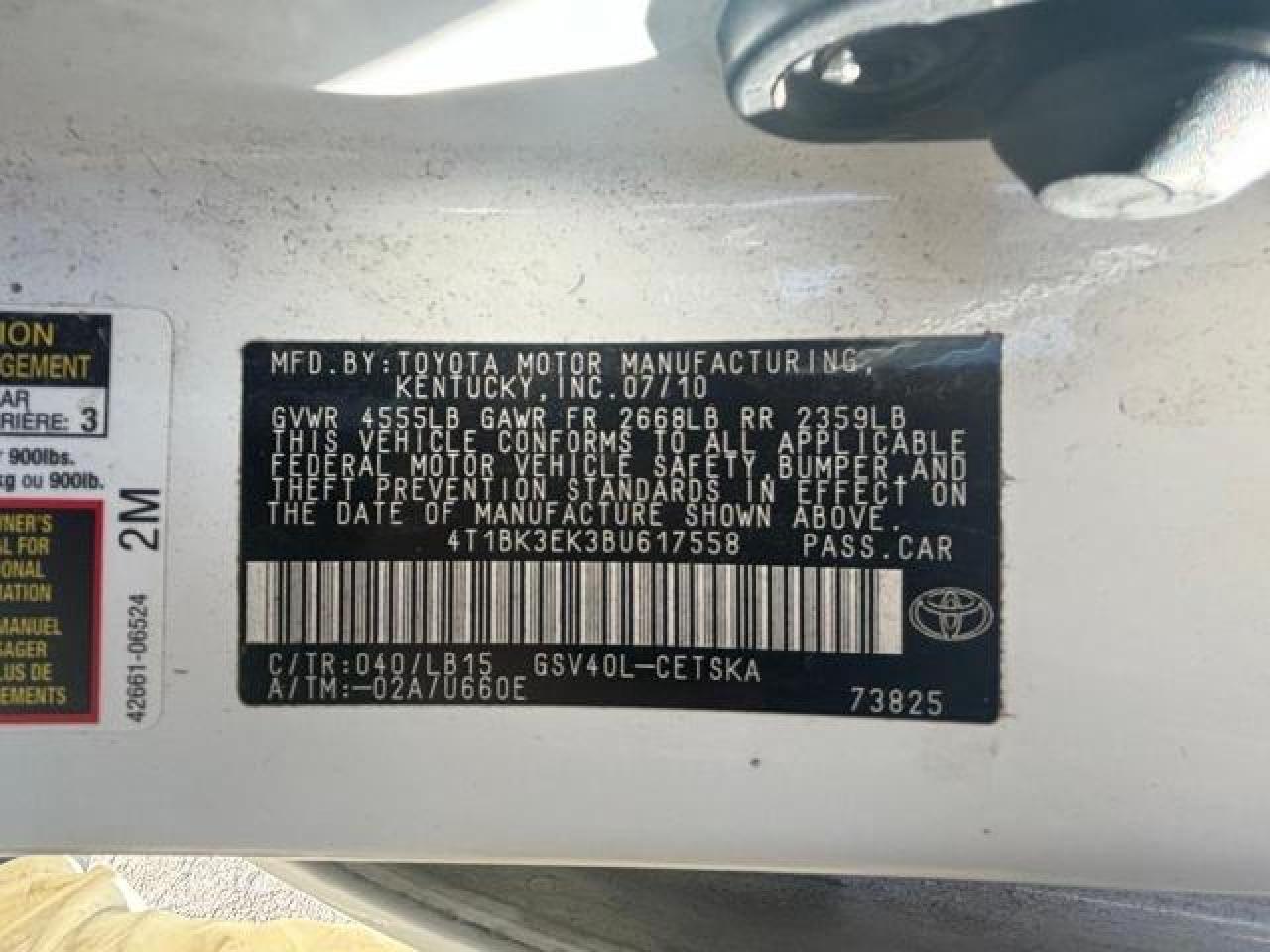 Photo 11 VIN: 4T1BK3EK3BU617558 - TOYOTA CAMRY 