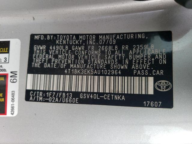 Photo 11 VIN: 4T1BK3EK5AU102964 - TOYOTA CAMRY SE 