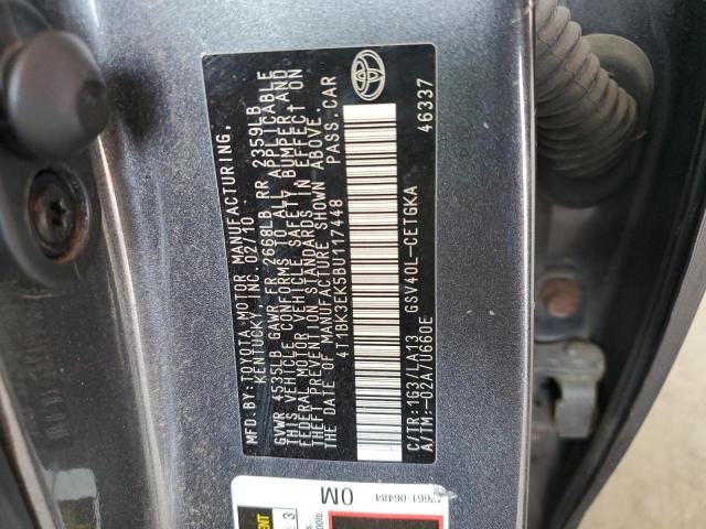 Photo 11 VIN: 4T1BK3EK5BU117448 - TOYOTA CAMRY SE 