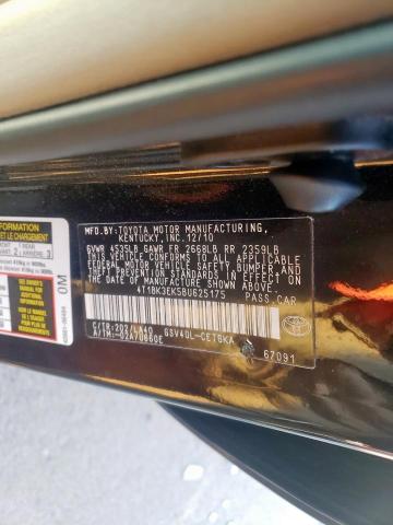 Photo 9 VIN: 4T1BK3EK5BU625175 - TOYOTA CAMRY SE 