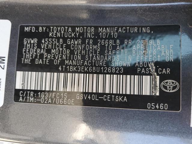 Photo 11 VIN: 4T1BK3EK6BU126823 - TOYOTA CAMRY SE 