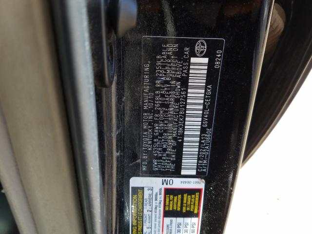 Photo 9 VIN: 4T1BK3EK7BU127561 - TOYOTA CAMRY SE 