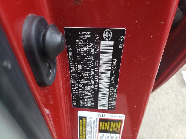 Photo 9 VIN: 4T1BK3EK8AU114378 - TOYOTA CAMRY SE 