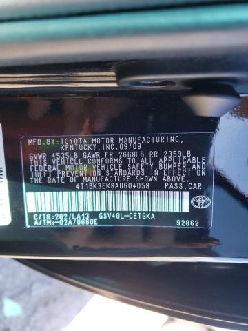 Photo 9 VIN: 4T1BK3EK8AU604058 - TOYOTA CAMRY SE 