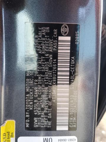 Photo 11 VIN: 4T1BK3EK8BU126614 - TOYOTA CAMRY SE 