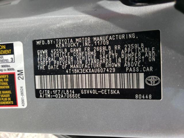 Photo 9 VIN: 4T1BK3EKXAU607429 - TOYOTA CAMRY SE 