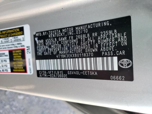 Photo 9 VIN: 4T1BK3EKXBU118370 - TOYOTA CAMRY SE 