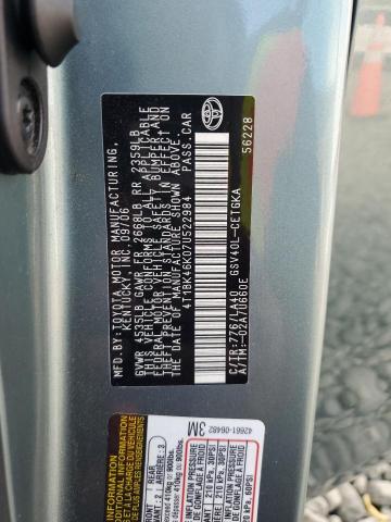 Photo 11 VIN: 4T1BK46K07U522984 - TOYOTA CAMRY LE 