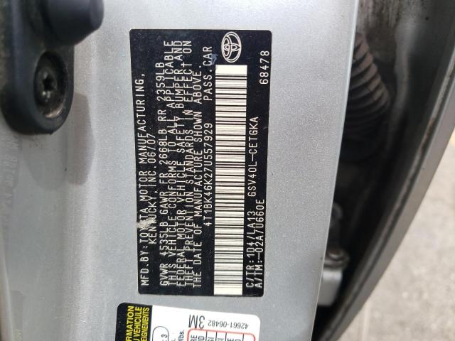 Photo 11 VIN: 4T1BK46K27U557929 - TOYOTA CAMRY 