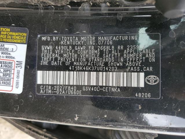 Photo 11 VIN: 4T1BK46K37U014203 - TOYOTA CAMRY 