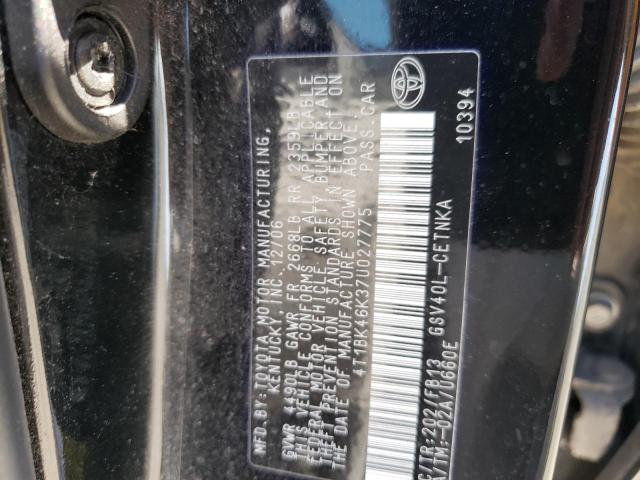 Photo 12 VIN: 4T1BK46K37U027775 - TOYOTA CAMRY LE 