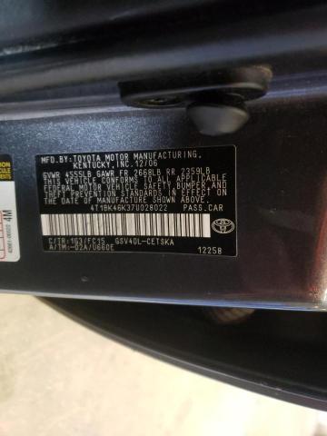 Photo 9 VIN: 4T1BK46K37U028022 - TOYOTA CAMRY LE 